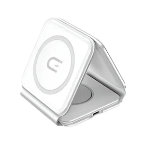 Dudao A11N 15W 3in1 induktives Ladegerät - Weiß + USB-C / USB-C-Kabel