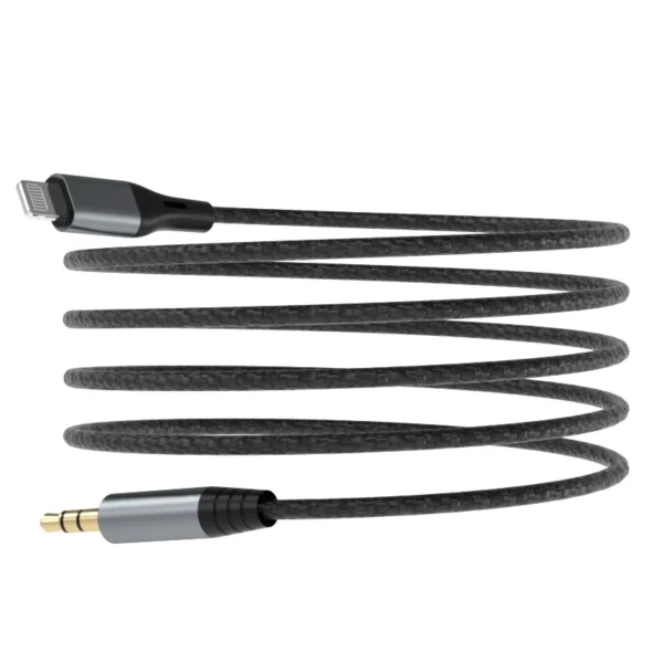 Dudao Audiokabel Lightning - Miniklinke 3,5 mm 1 m grau (L11PRO) – Bild 3