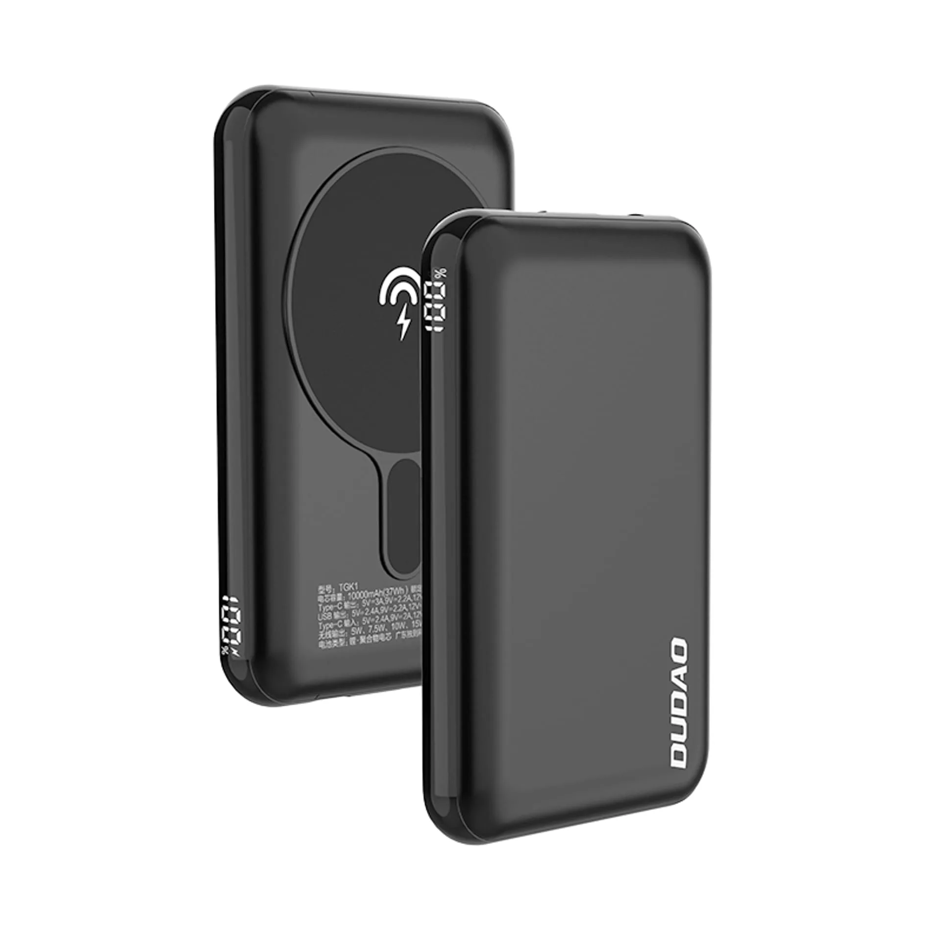 Dudao TGK1 Powerbank mit kabellosem Ladegerät 15 W 10000 mAh marineblau (TGK1-dunkelblau)