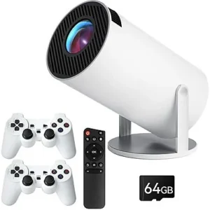 EISENZ EZ-900 mit HD-Projektor ＆ 64 GB Spiele Controller Weiß