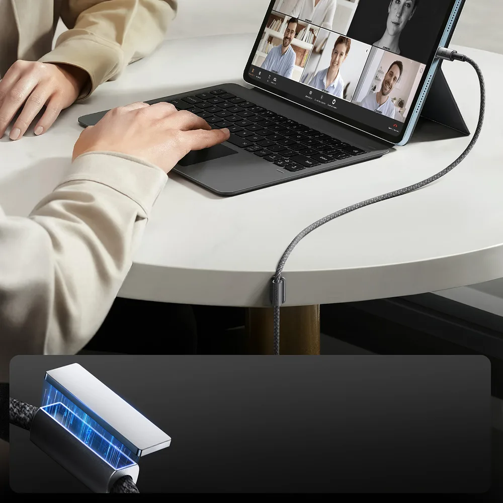 Joyroom S-A50 Unlimited Series 60W USB-C – Lightning Kabel mit magnetischem Organizer 1,2 m – Grau – Bild 7