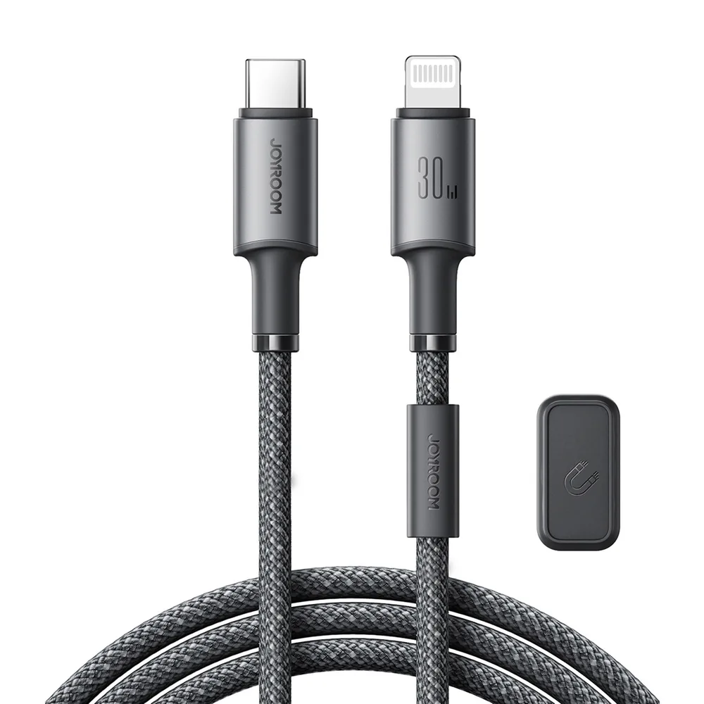 Joyroom S-A50 Unlimited Series 60W USB-C – Lightning Kabel mit magnetischem Organizer 1,2 m – Grau – Bild 15