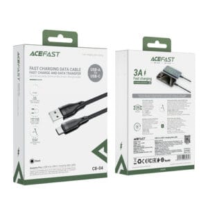Acefast C8-04 USB-A / USB-C 3A 1.2m Kabel - schwarz