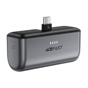 Powerbank Acefast M9 5000mAh USB-C (männlich) / USB-C (weiblich) PD 20W - schwarz