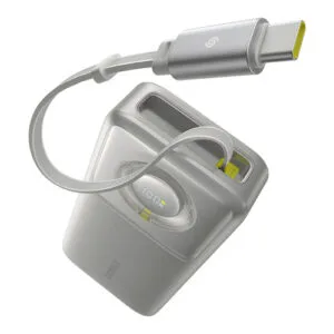 Baseus Free2Pull 20000mAh 65W Powerbank mit einziehbarem USB-C-Kabel - Grau Baseus EAN: 6932172659608