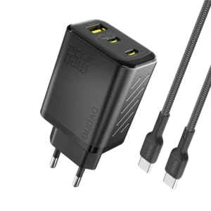 Dudao A29C 65W GaN Wall Charger + USB-C Cable - Black
