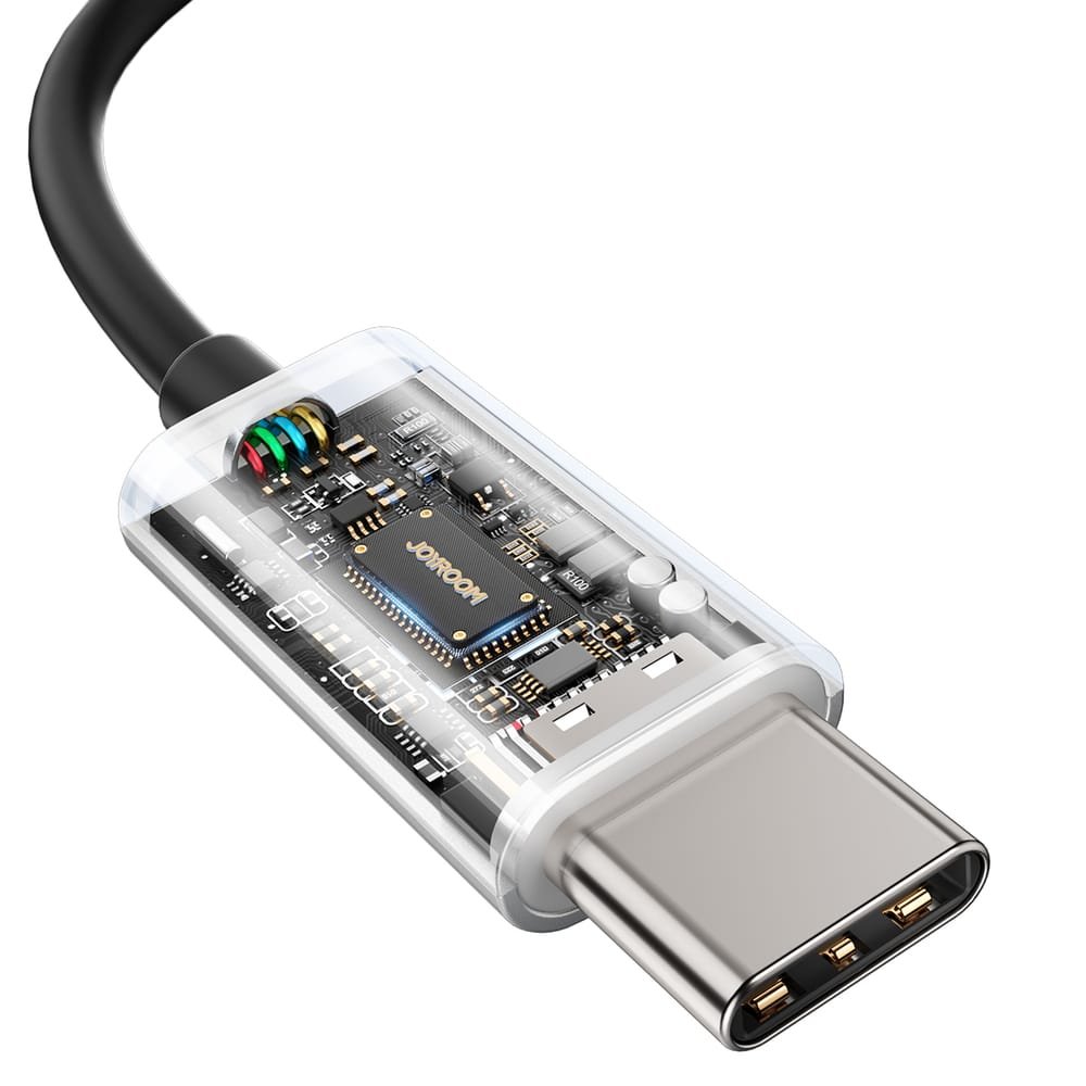 Joyroom TYPE-C Series JR-EC07 USB-C In-Ear-Kopfhörer aus Metall – Schwarz – Bild 5