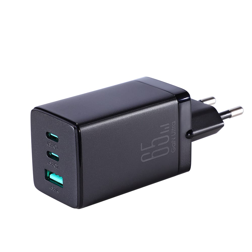 Joyroom schnelles GaN-Ladegerät 65 W USB-A, 2x USB-C schwarz + USB-C - USB-C-Kabel 100 W 1,2 m (TCG01) – Bild 8