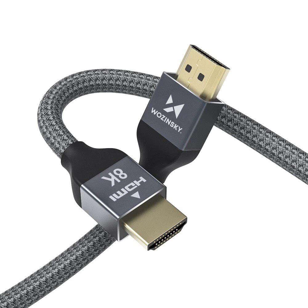 Wozinsky HDMI 2.1 Kabel 8K 60 Hz 48 Gbps / 4K 120 Hz / 2K 144 Hz 1 m Silber (WHDMI-10) – Bild 8