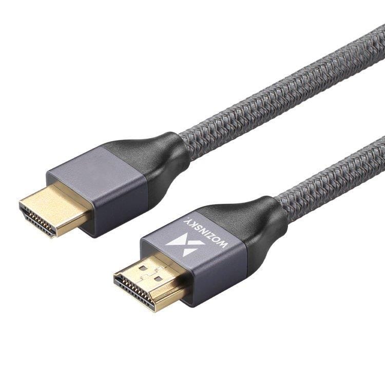 Wozinsky HDMI 2.1 Kabel 8K 60 Hz 48 Gbps / 4K 120 Hz / 2K 144 Hz 1 m Silber (WHDMI-10) – Bild 4